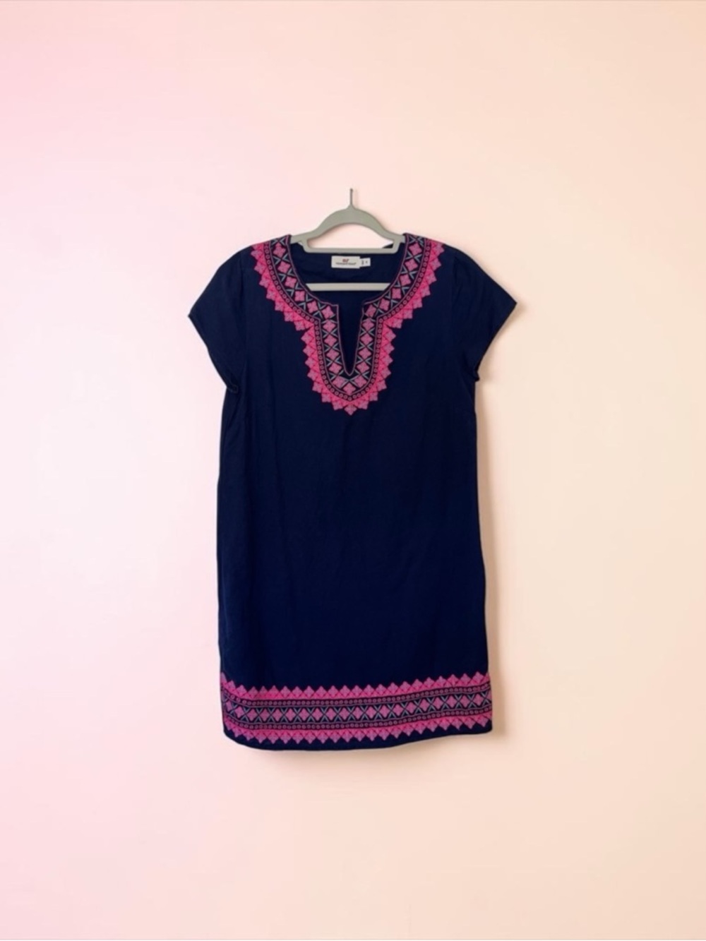 Vineyard Vines Blue and Pink Sheath Mini Dress​